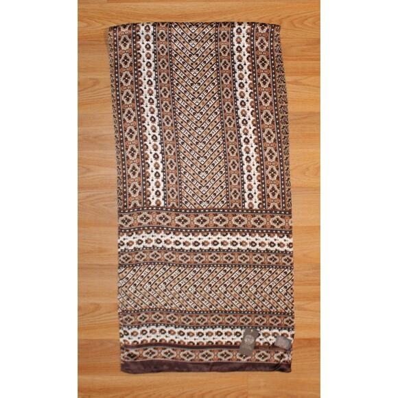 Vince Camuto Panel Paisley 100% Silk 72" x 18" Oblong Scarf #VC2491 - Picture 2 of 2